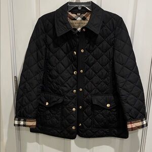 Burberry Black Quilted Utility Jacket